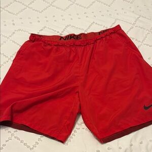 Nike Red Athletic Shorts
